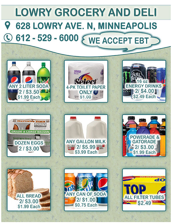 Lowery Grocery and Deli We-Prints Plus Newspaper Insert brought to you by Any Door Marketing