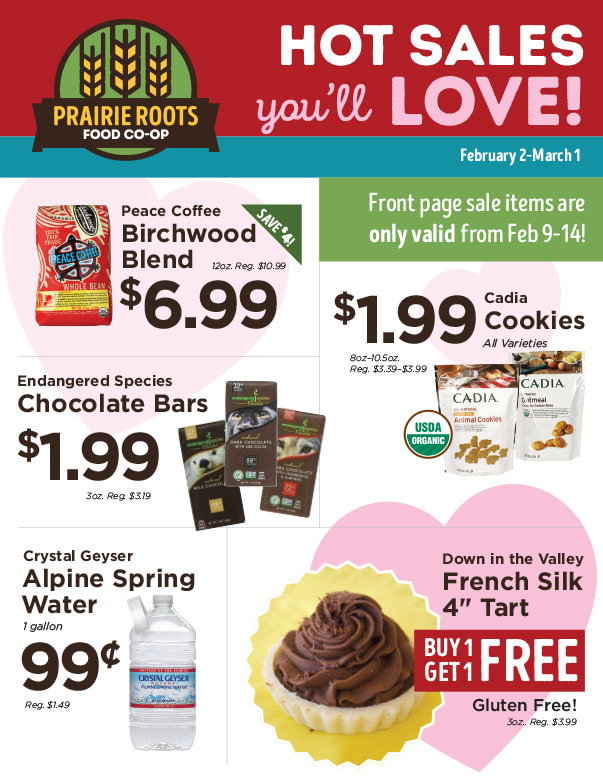Prairie Roots Food Co-Op We-Prints Plus Newspaper Insert brought to you by Any Door Marketing