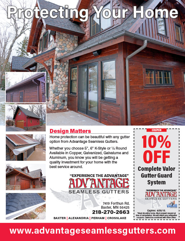 Advantage Seamless Gutters We-Prints Plus Newspaper Insert brought to you by Any Door Marketing