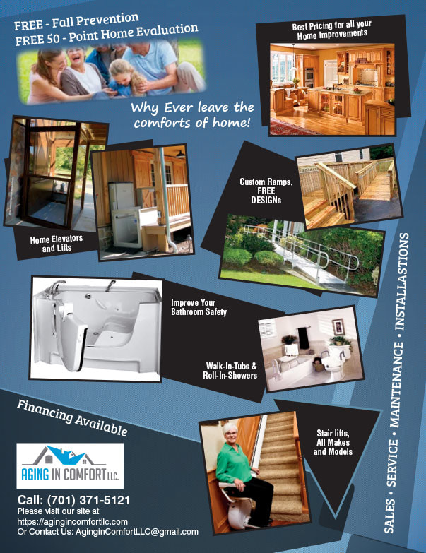 Aging in Comfort LLC We-Prints Plus Newspaper Insert brought to you by Any Door Marketing