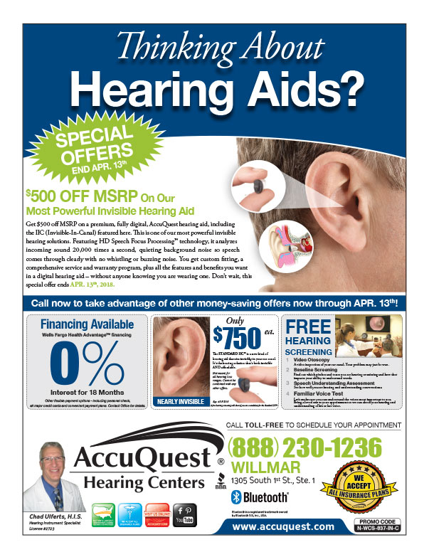 Accuquest Hearing We-Prints Plus Newspaper Insert brought to you by Any Door Marketing