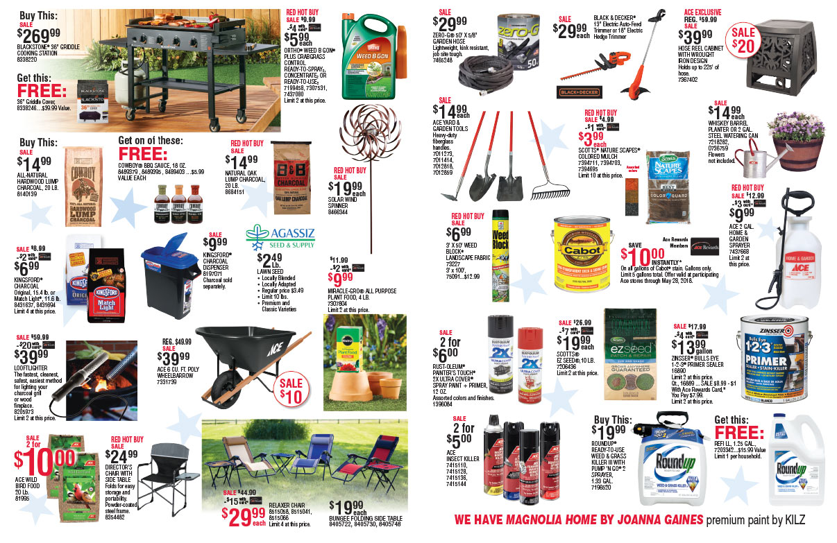 Ostrom's Ace Hardware We-Prints Plus Newspaper Insert brought to you by Any Door Marketing