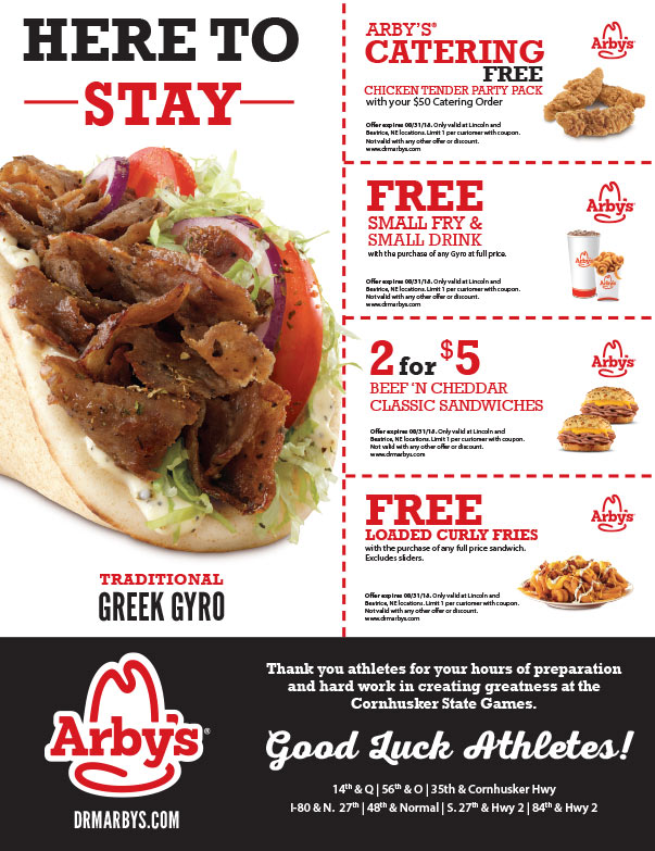 Arby's We-Prints Plus newspaper insert brought to you by Any Door Marketing