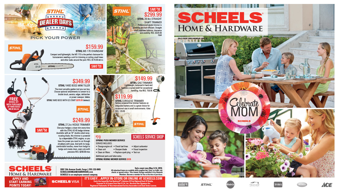 Scheels Home and Hardware We-Prints Plus Newspaper Insert brought to you by Any Door Marketing