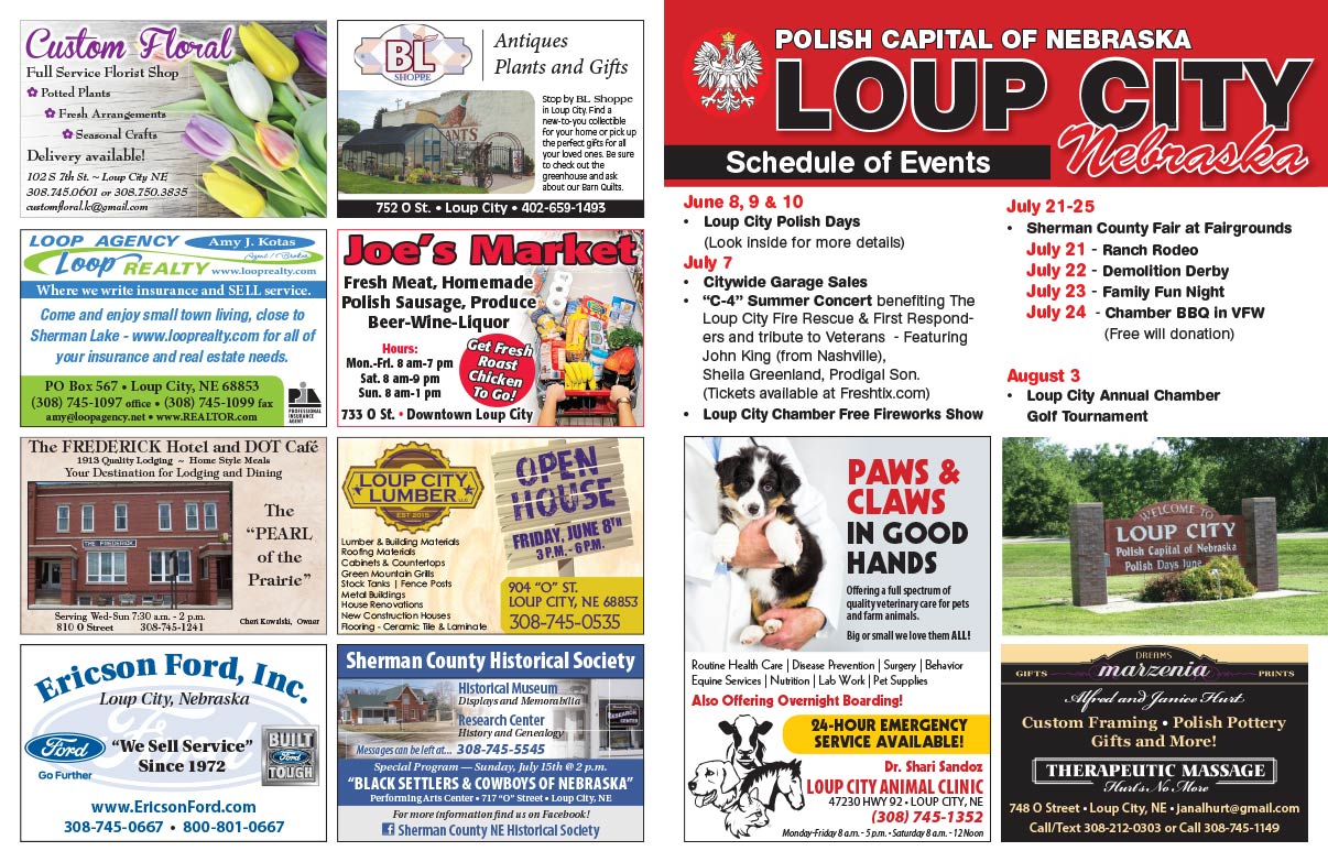 Loup City NE We-Prints Plus Newspaper insert brought to you by Any Door Marketing