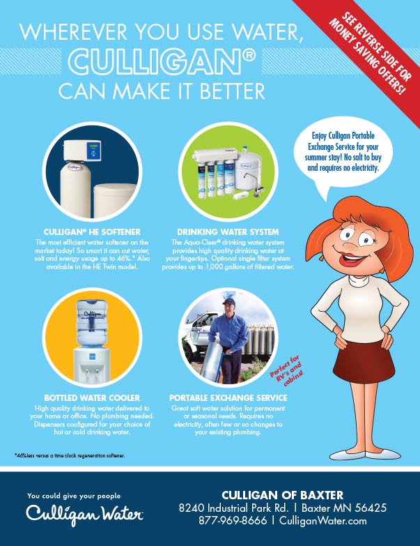 Culligan Water We-Prints Plus Newspaper insert brought to you by Any Door Marketing