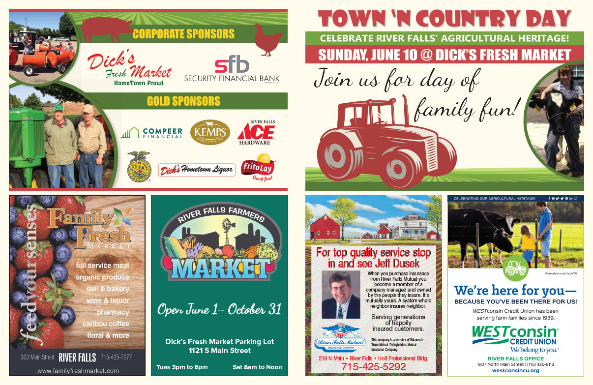 River Falls Town 'n Country Day We-Prints Plus Newspaper Insert brought to you by Any Door Marketing