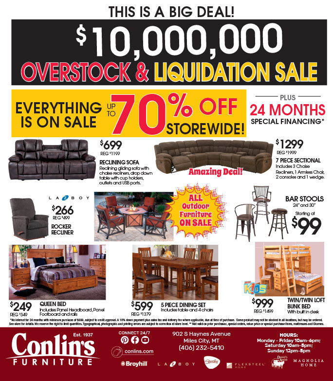Conlin's Furniture We-Prints Plus Newspaper Insert brought to you by Any Door Marketing