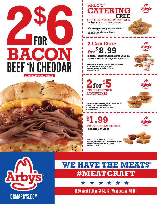 Arby's We-Prints Plus Newspaper Insert brought to you by Any Door Marketing