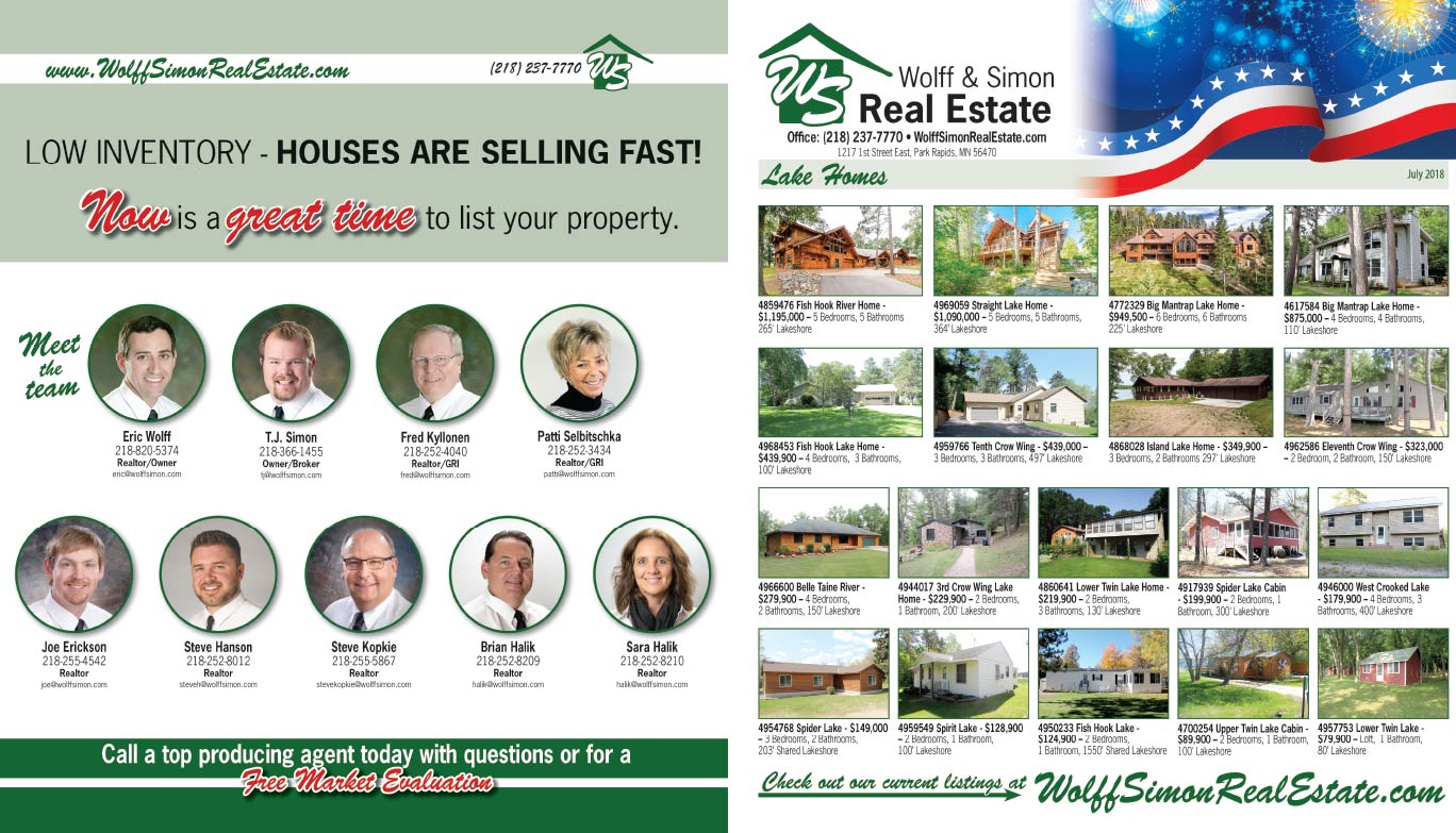 Wolff and Simon Real Estate We-Prints Plus Newspaper Insert brought to you by Any Door Marketing