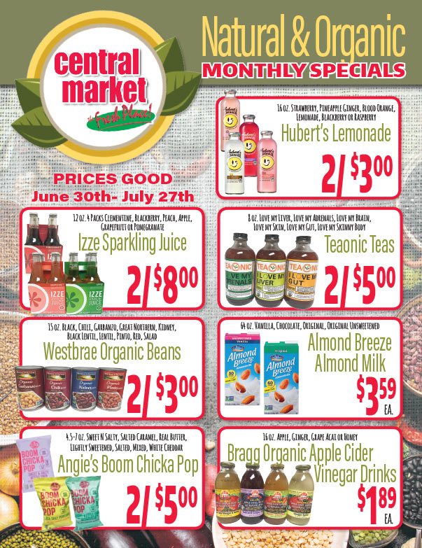 Central Market We-Prints Plus Newspaper Insert brought to you by Any Door Marketing