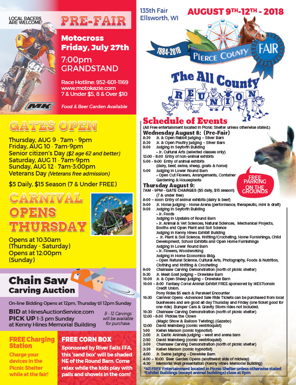 Pierce County Fair We-Prints Plus Newspaper Insert brought to you by Any Door Marketing