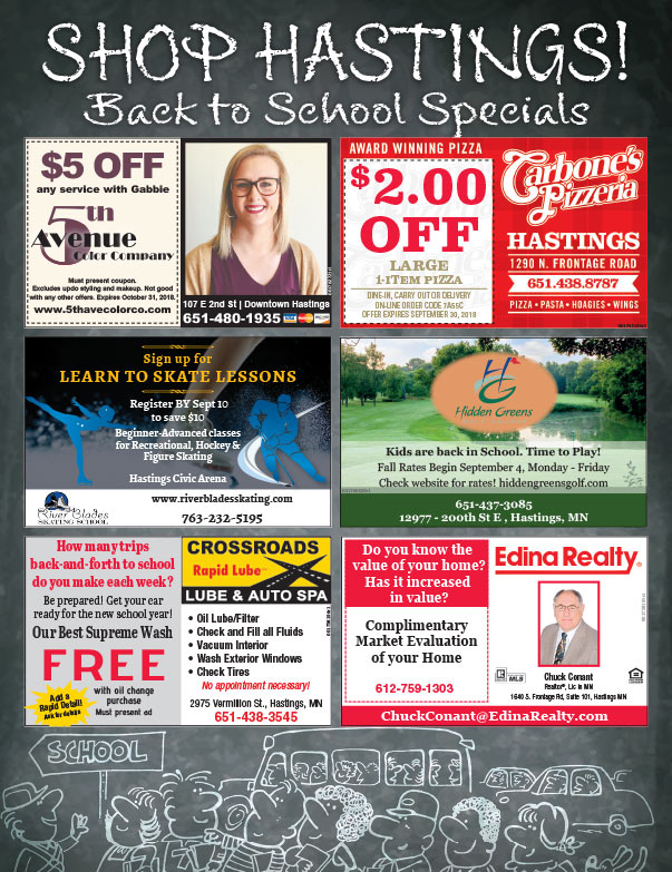 Hastings Shop Local We-Prints Plus Newspaper Insert brought to you by Any Door Marketing
