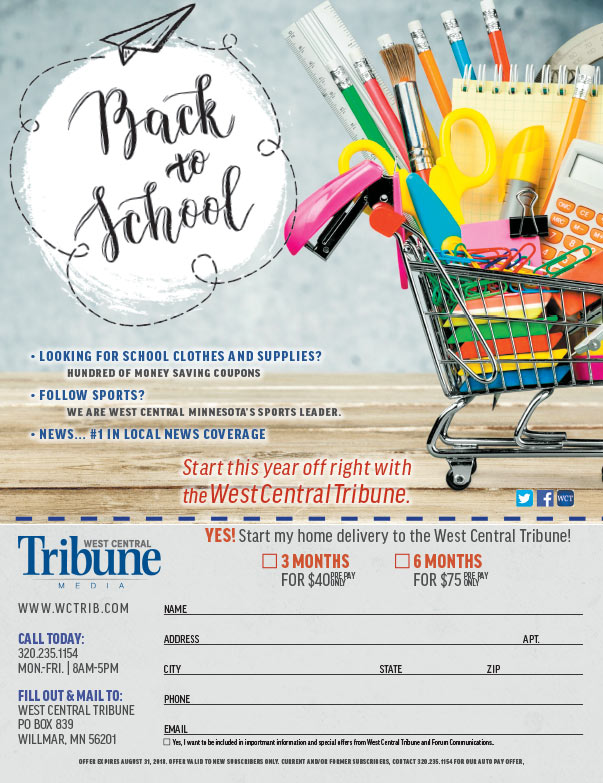 West Central Tribune We-Prints Plus Newspaper Insert brought to you by Any Door Marketing