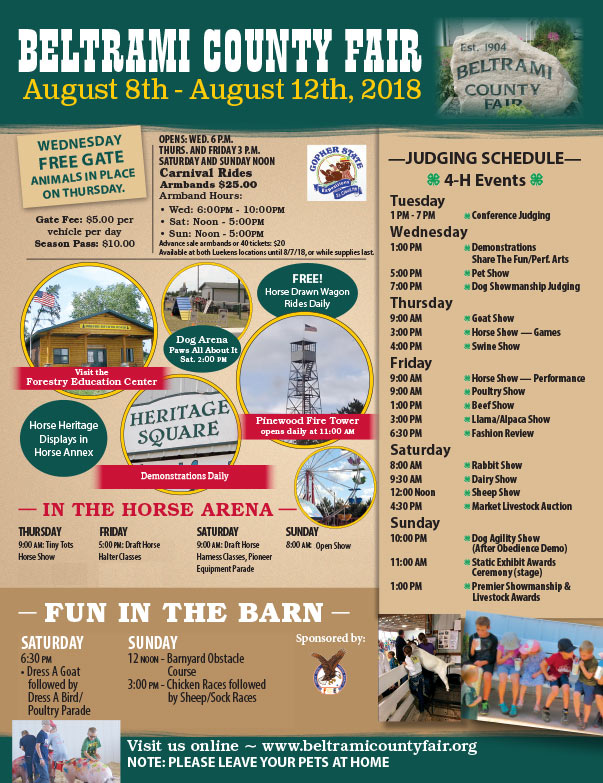 Beltrami County Fair We-Prints Plus Newspaper Insert brought to you by Any Door Marketing