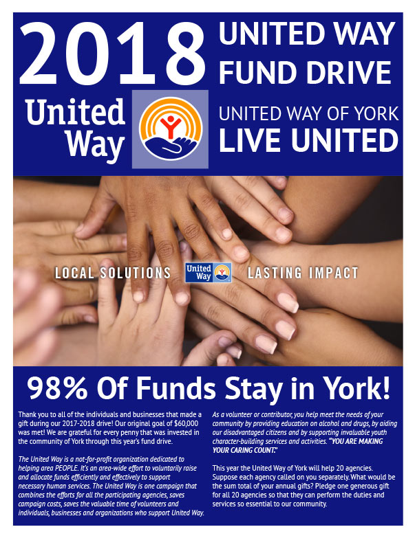 United Way We-Prints Plus Newspaper Insert brought to you by Any Door Marketing