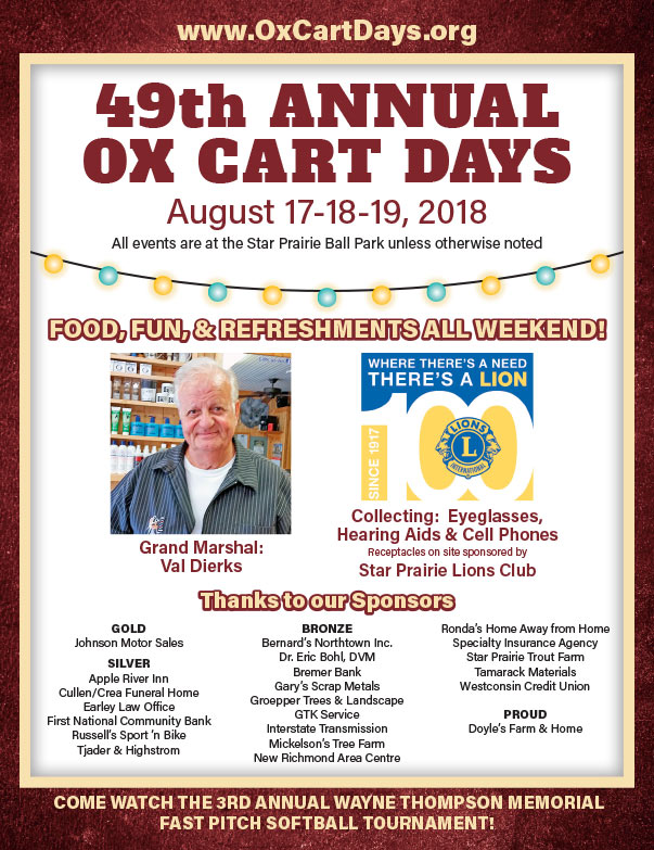 Ox Cart Days We-Prints Plus Newspaper Insert brought to you by Any Door Marketing