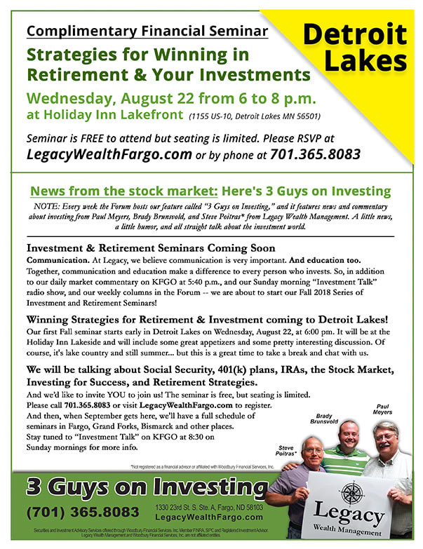 Legacy Wealth Management We-Prints Plus Newspaper Insert brought to you by Any Door Marketing