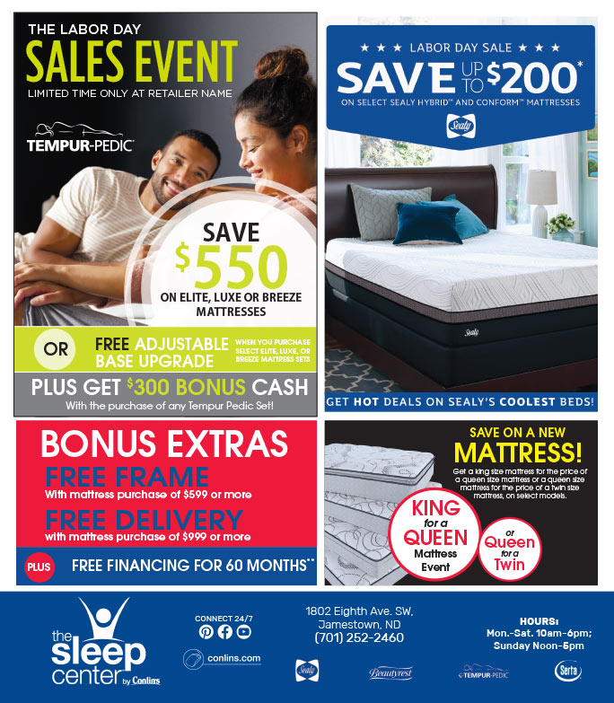 The Sleep Center by Conlin's We-Prints Plus Newspaper Insert brought to you by Any Door Marketing