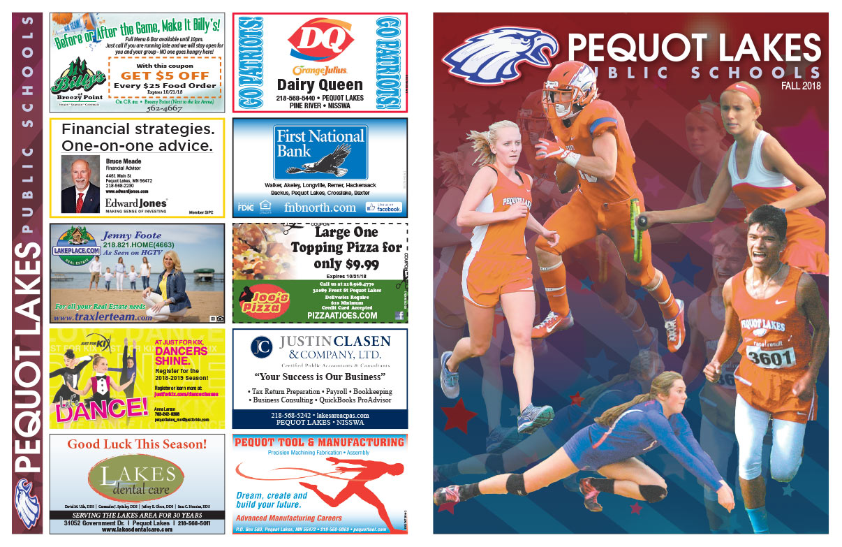 Pequot Lakes Public Schools We-Prints Plus Newspaper Insert printed by Any Door Marketing