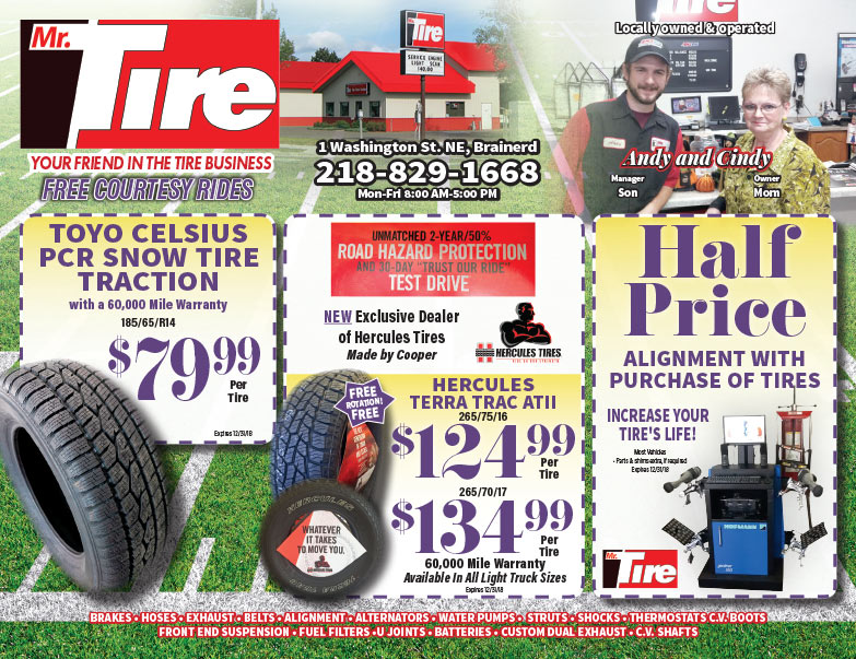 Mr. Tire We-Prints Plus Newspaper Insert printed by Any Door Marketing