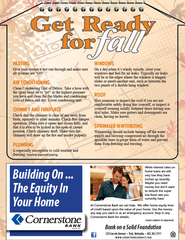York NE Get Ready for Fall We-Prints Plus Newspaper Insert printed by Any Door Marketing