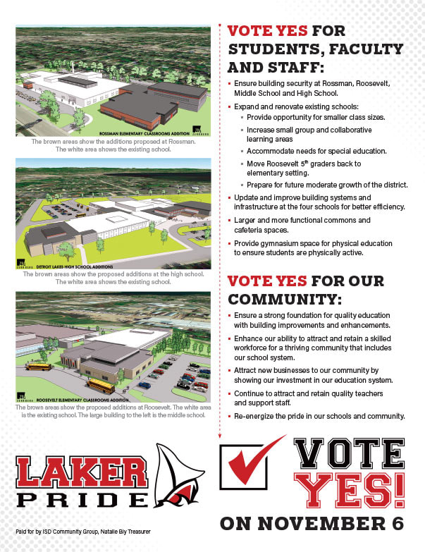 Vote Laker Pride We-Prints Plus Newspaper Insert printed by Any Door Marketing