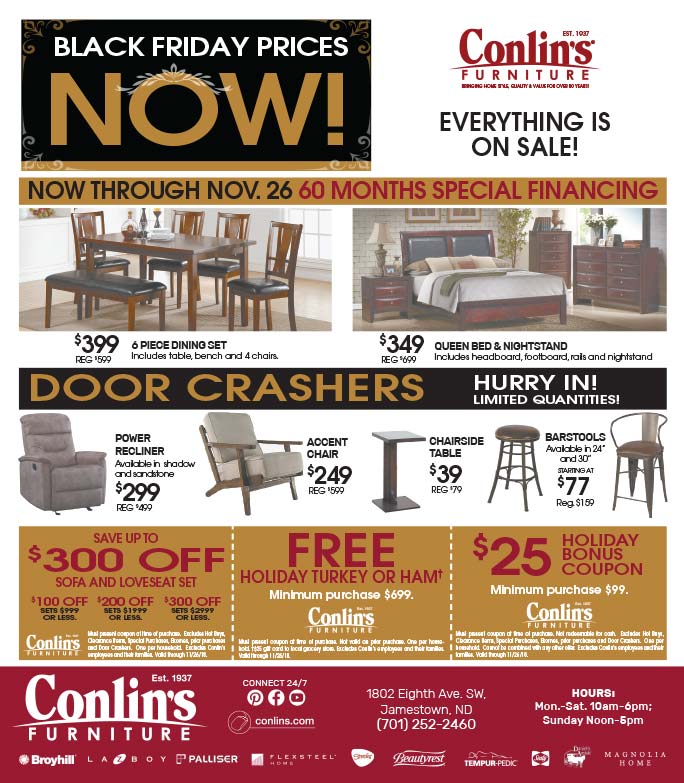 Conlin's Furniture We-Prints Plus Newspaper Insert printed by Any Door Marketing