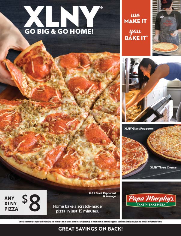 Papa Murphy's Pizza We-Prints Plus Newspaper Insert Printed by Any Door Marketing