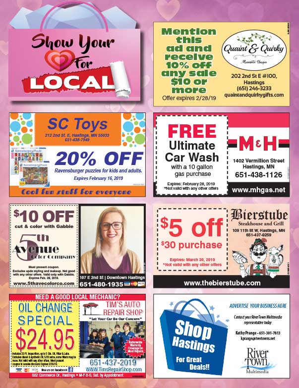 Hastings MN Shop Local We-Prints Plus Newspaper Insert printed by Any Door Marketing