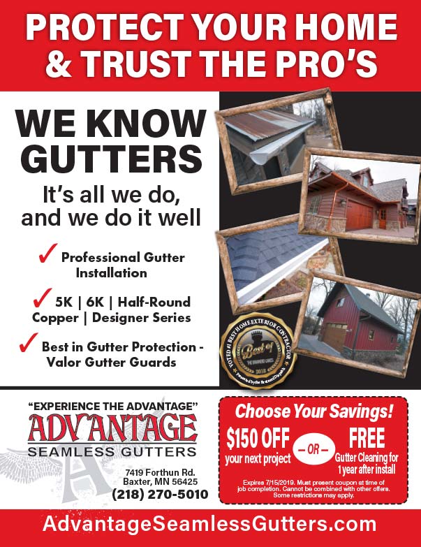 Advantage Seamless Gutters We-Prints Plus Newspaper Insert printed by Forum Communications Printing