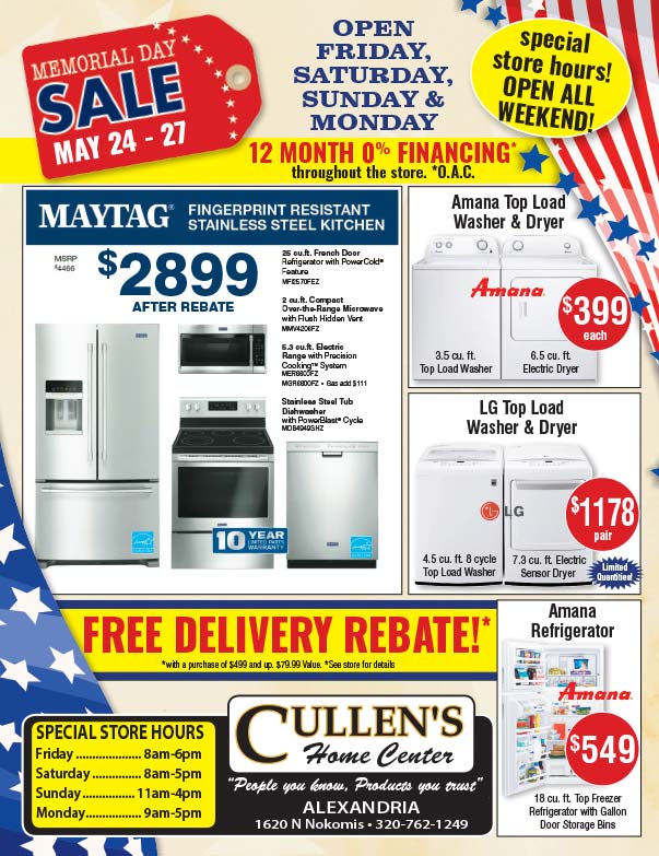 Cullen's Home Center We-Prints Plus Newspaper Inserts Printed by Forum Communications Printing