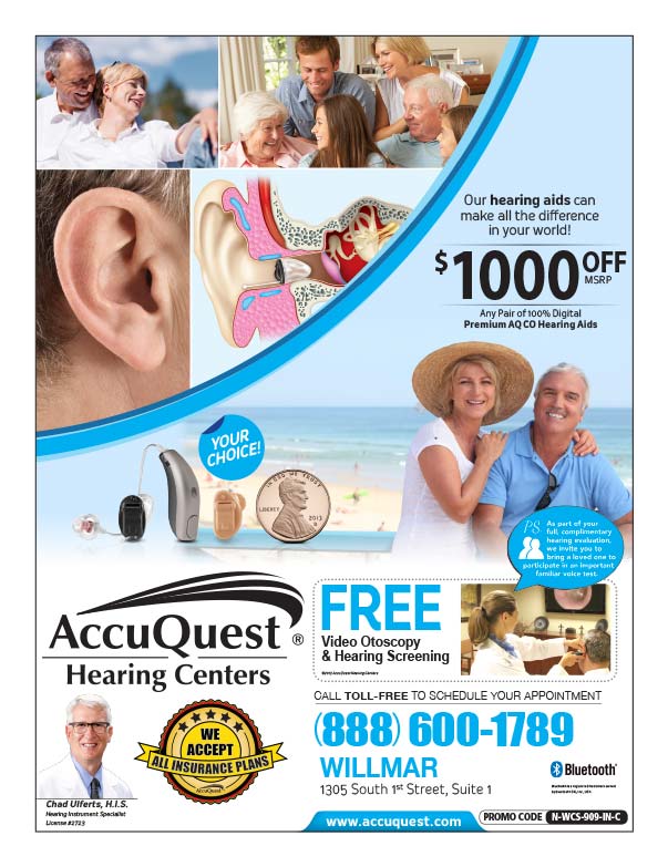 AccuQuest Hearing Centers We-Prints Plus Newspaper insert printed by Forum Communications Printing
