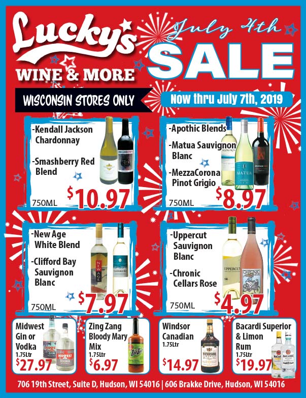 Lucky's Wine and More We-Prints Plus Newspaper Insert printed by Forum Communications Printing