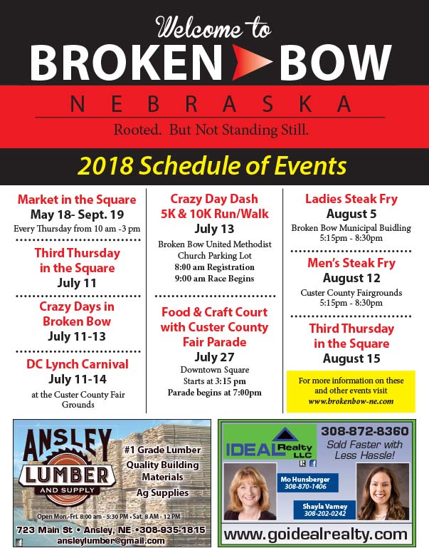 Broken Bow Nebraska We-Prints Plus Newspaper Insert printed by Forum Communications Printing