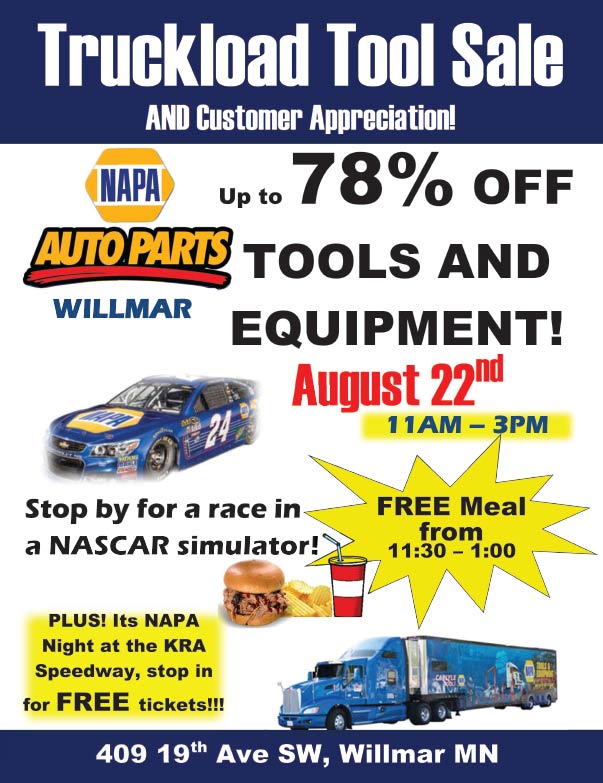 Napa Auto Parts We-Prints Plus Newspaper Insert printed by Forum Communications Printing