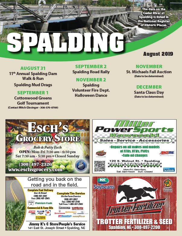 Spalding Nebraska We-Prints Plus Newspaper Insert Printed by Forum Communications Printing