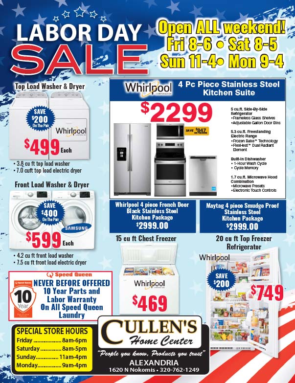 Cullen's Home Center We-Prints Plus Newspaper Insert Printed by Forum Communications Printing