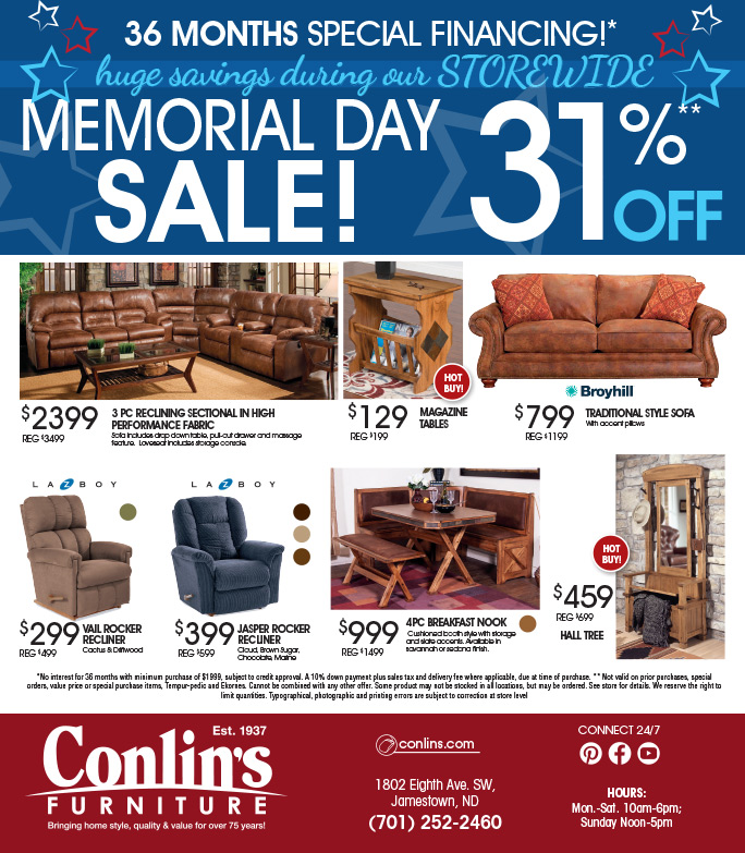 Conlin's Furniture We-Prints Plus Newspaper Insert, Any Door Marketing