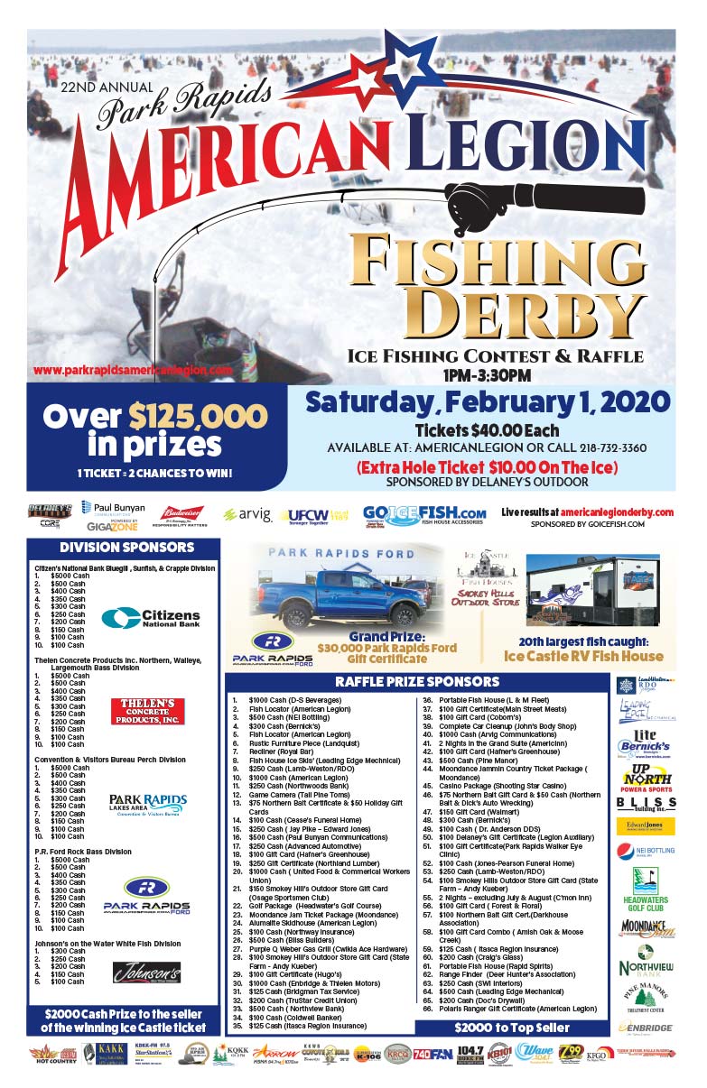 American Legion Fishing Derby We-Prints Plus Newspaper Inserts printed by Forum Communications Printing
