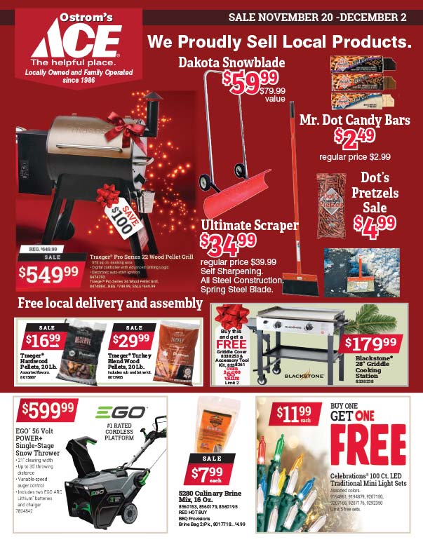Ostrom's Ace Hardware We-Prints Plus Newspaper Inserts printed by Forum Communications Printing