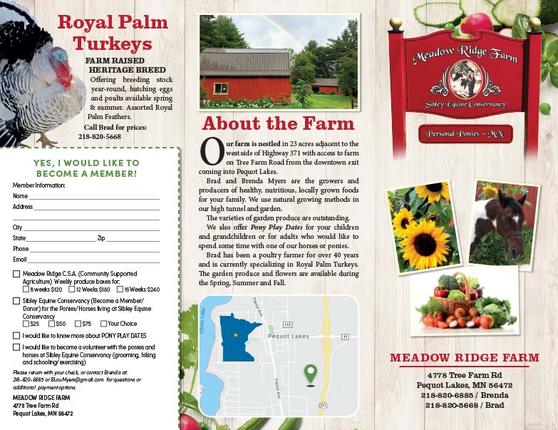 Meadow Ridge Farm We-Prints Plus Newspaper Inserts printed by Forum Communications Printing