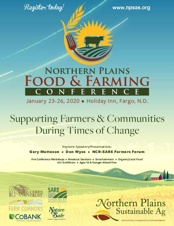 Northern Plains Food and Farming Conference Newspaper Insert printed by Forum Communications Printing