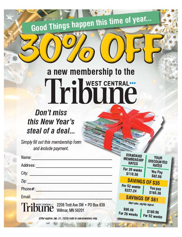 West Central Tribune We-Prints Plus Newspaper Insert printed by Forum Communications Printing