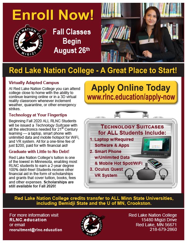 Red Lake Nation  College We-Prints Plus Newspaper Insert
