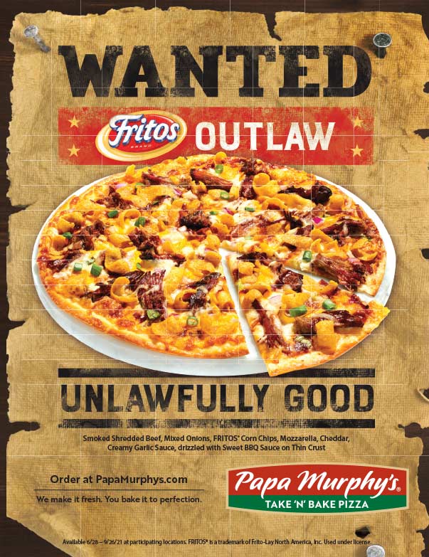 Papa Murphy's Outlaw Pizza We-Prints Plus Newspaper Insert
