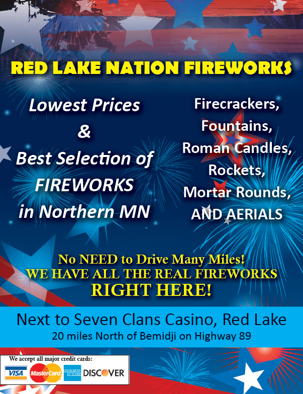 Red Lake Nation Fireworks, We-Prints Plus Newspaper insert, Any Door Marketing