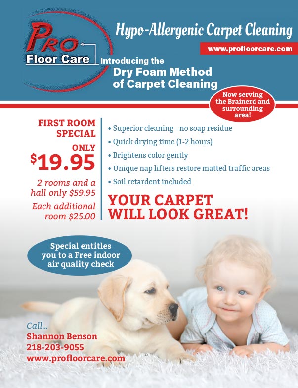 Pro Floor Care We-Prints Plus Newspaper Insert