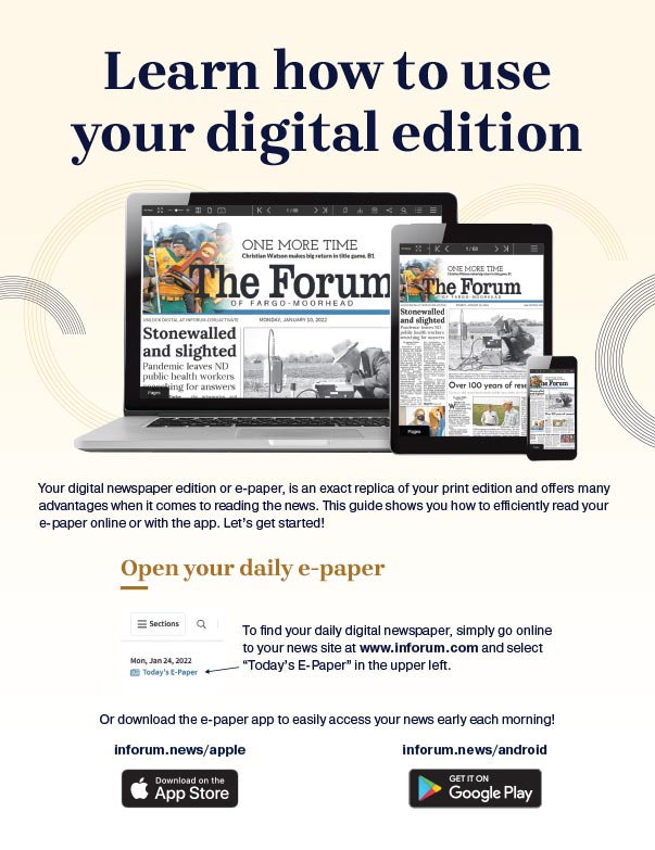 The Forum We-Prints Plus Newspaper Insert