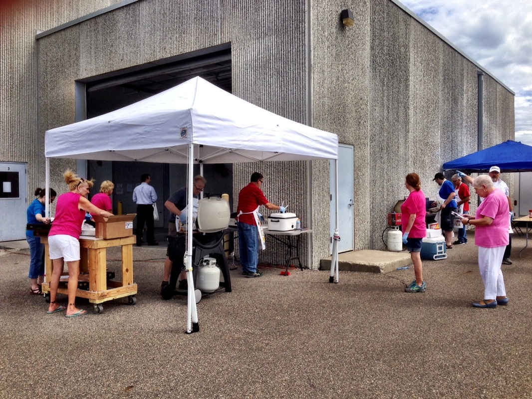 Grilling for Charity, Forum Communications Printing, Fargo, FCP